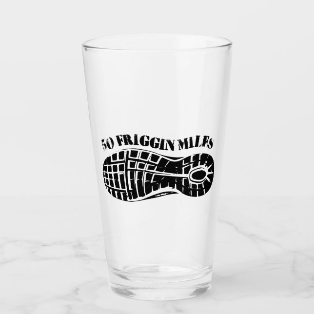 Verre 50 Miles Friggin Ultra Running (Devant)