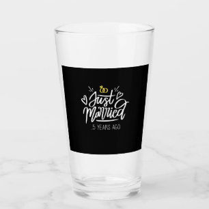 Verre 5e anniversaire du Mariage