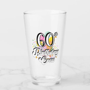 Verre 60e Anniversaire Équipage de 60 équipes Boire du v