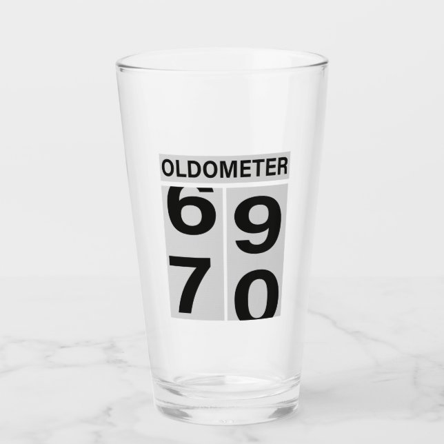 Verre 70e anniversaire Oldomètre (Devant)