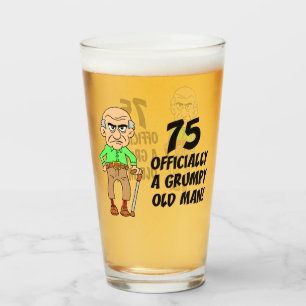 Verre 75e anniversaire officiellement Grumpy Vitrail