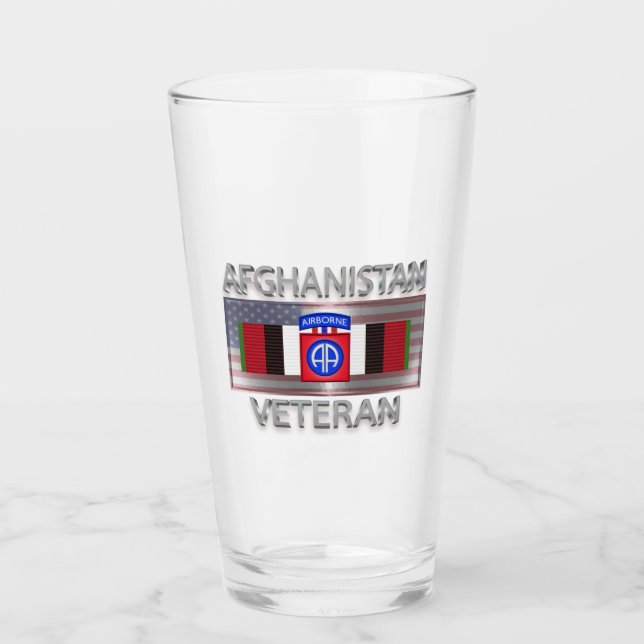 Verre 82e division aérienne Vétéran afghan (Devant)