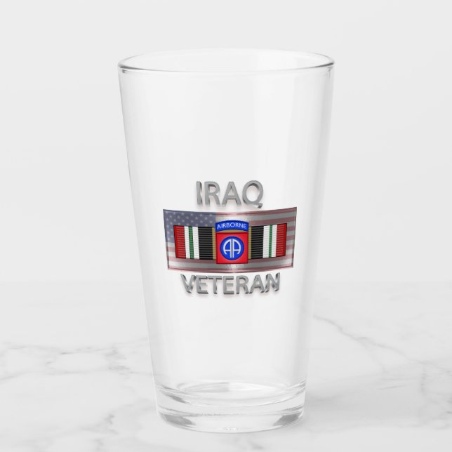 Verre 82e division aéroportée Iraq Vétéran (Devant)