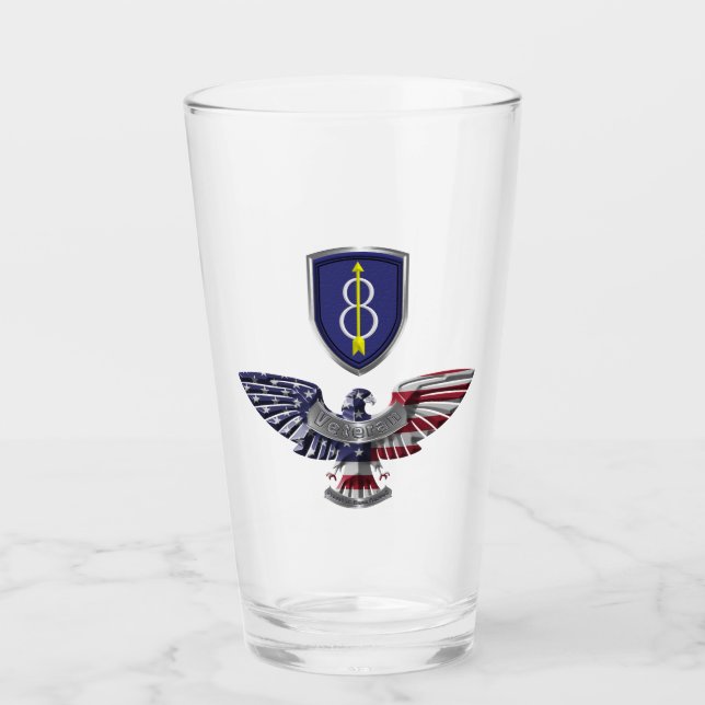 Verre 8e division d'infanterie Aigle "Pathfinder" (Devant)