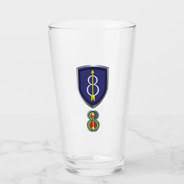 Verre 8e division d'infanterie Insigne de patchs "Pathfi (Devant)