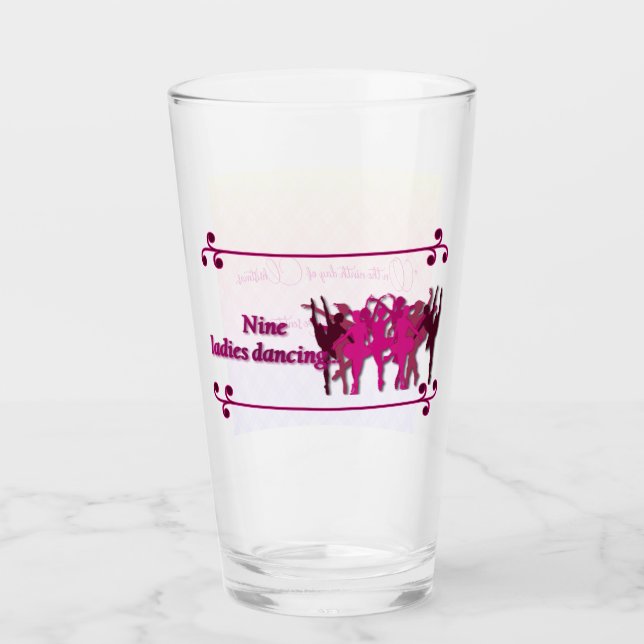 Verre 9ème jour de Noël-Neuf dames dansant (Devant)