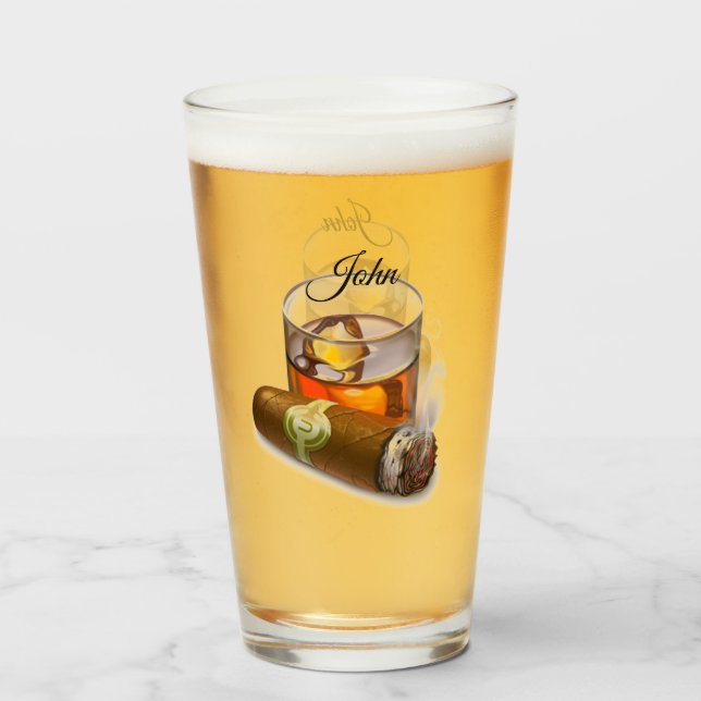 Verre à barres personnalisées (Devant (rempli))
