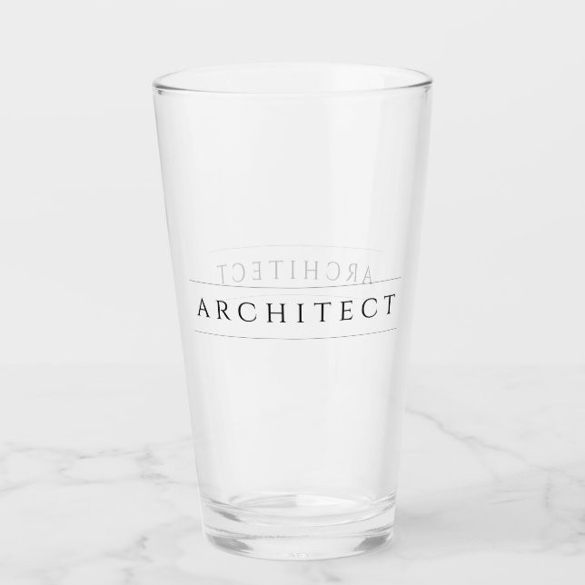Verre à bière ARCHITECT / Noir (Devant)