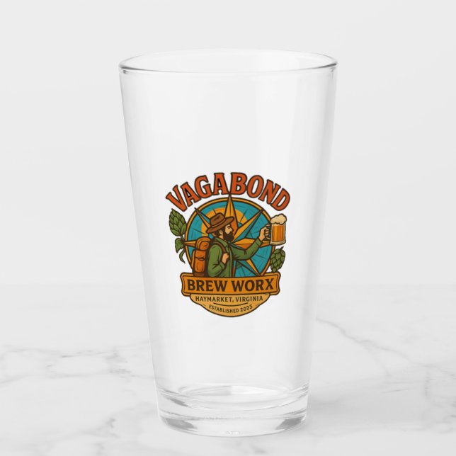 Verre à bière avec logo standard (Devant)