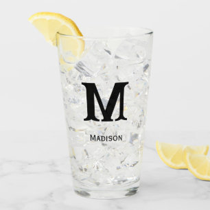 Verre à bière avec monogramme ou nom personnalisé