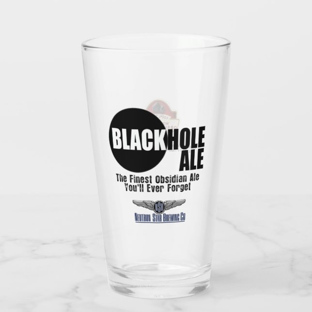 Verre à bière Blackhole Ale (Dos)