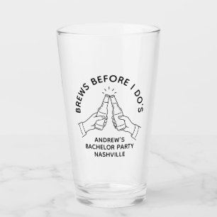 Verre à bière de pint pour l'enterrement de vie de