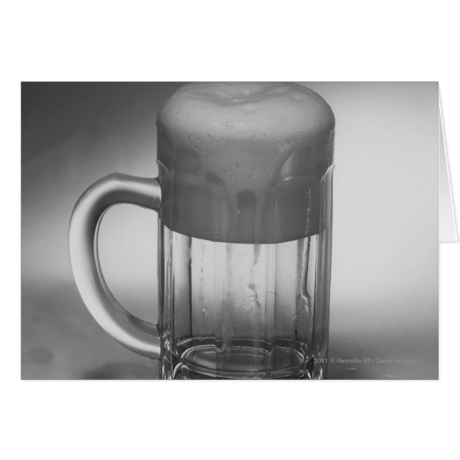 Verre à bière débordant (Devant horizontal)