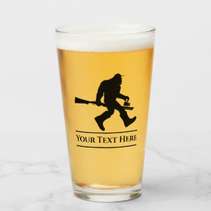 Verre à bière drôle de chasse personnalisée au Sas