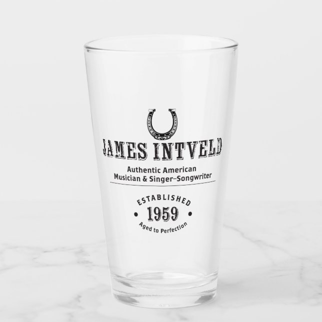Verre à bière en fer à cheval James Intveld (Devant)