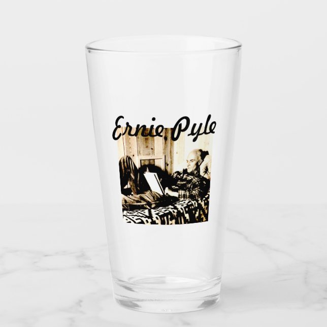 VERRE À BIÈRE ERNIE PYLE RENVERSÉ (Devant)