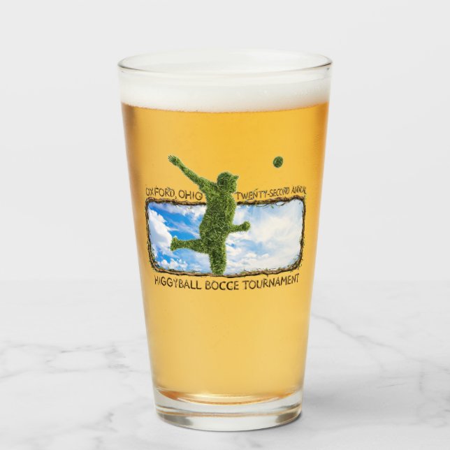 Verre à bière logo H22 (Devant (rempli))