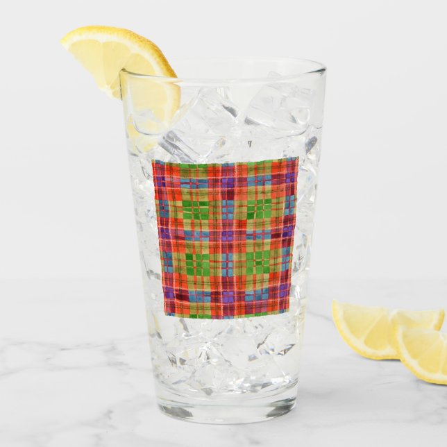 Verre à bière MAC RAE TARTAN (Devant glace)