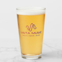 Verre à bière Meta Music