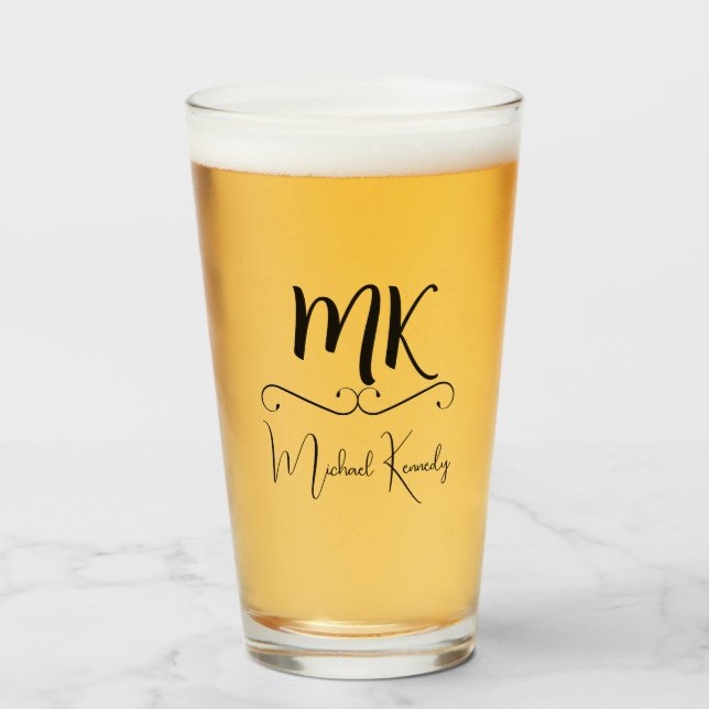 Verre à bière personnalisé (Devant (rempli))