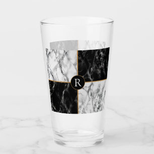 Verre à bière personnalisé avec lettre personnalis