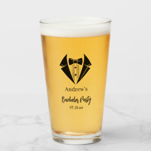 Verre à bière pour enterrement de vie de garçon