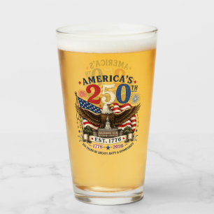 Verre à bière rouge blanc bleu quatrième juillet