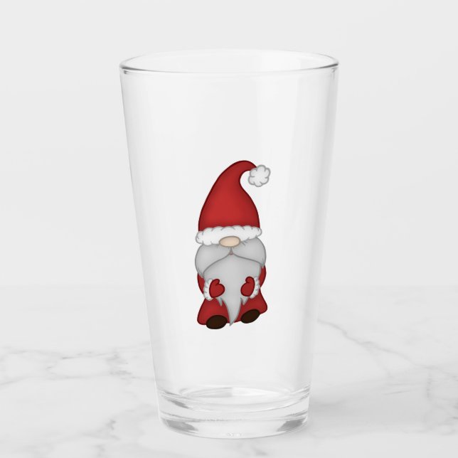 Verre à bière Santa Gnome (Devant)