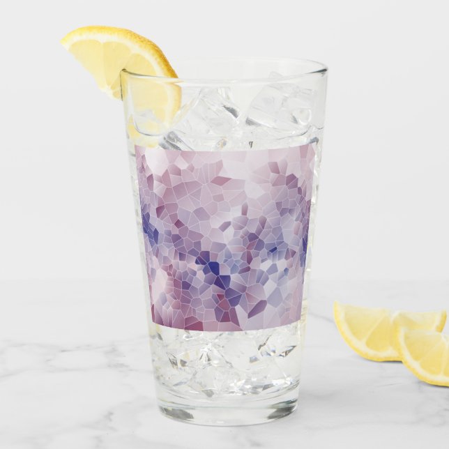 Verre à boire conçu violet (Devant glace)