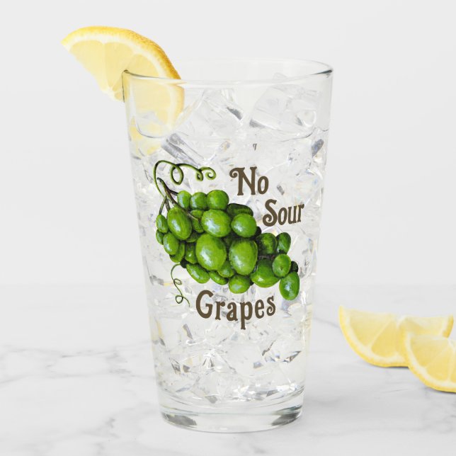 Verre à boire des raisins (Devant glace)