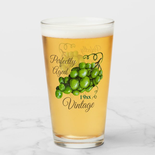 Verre à boire des raisins (Devant (rempli))