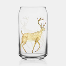 Verre à boire du cerf blanc