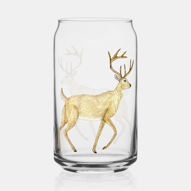 Verre à boire du cerf blanc (Recto)