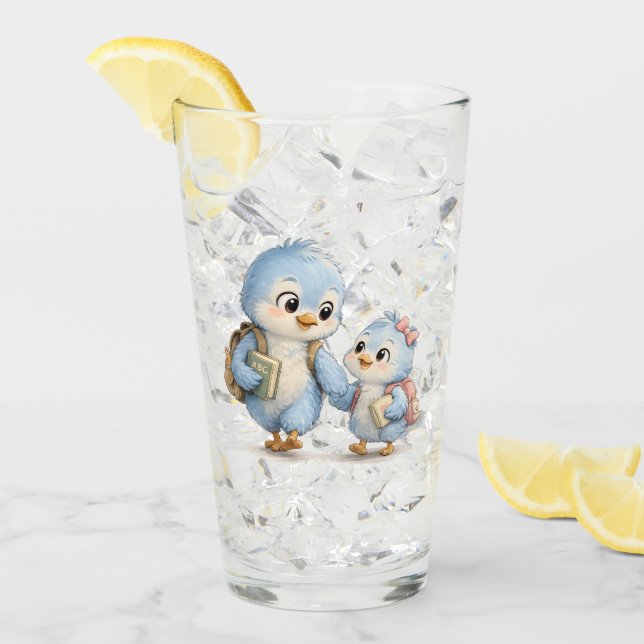 Verre à boire Frères et Sœurs Oiseau Bleu (Devant glace)