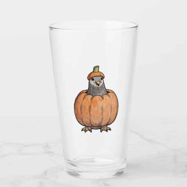 Verre à boire Halloween Pigeon  (Devant)