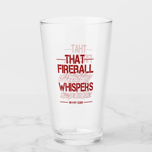 Verre à boire humour Fireball (Devant)