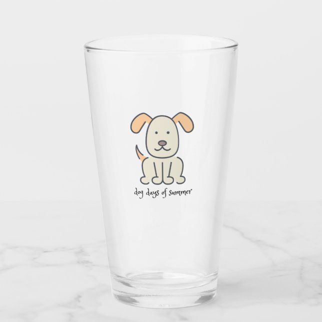 Verre à boire Jours de chien de l'été (Devant)