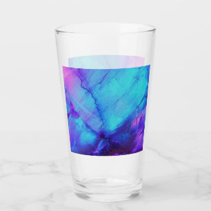 Verre à boire - Opale rose et bleu
