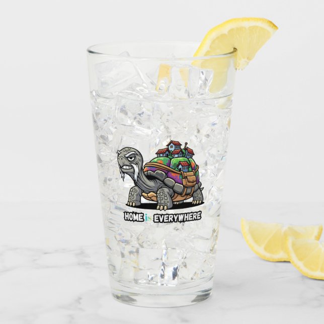 Verre à boire Partout chez soi (Dos glace)