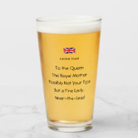 Verre à boisson de nouveauté drôle Toast royal de