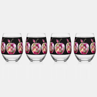 Verre à canne imprimé