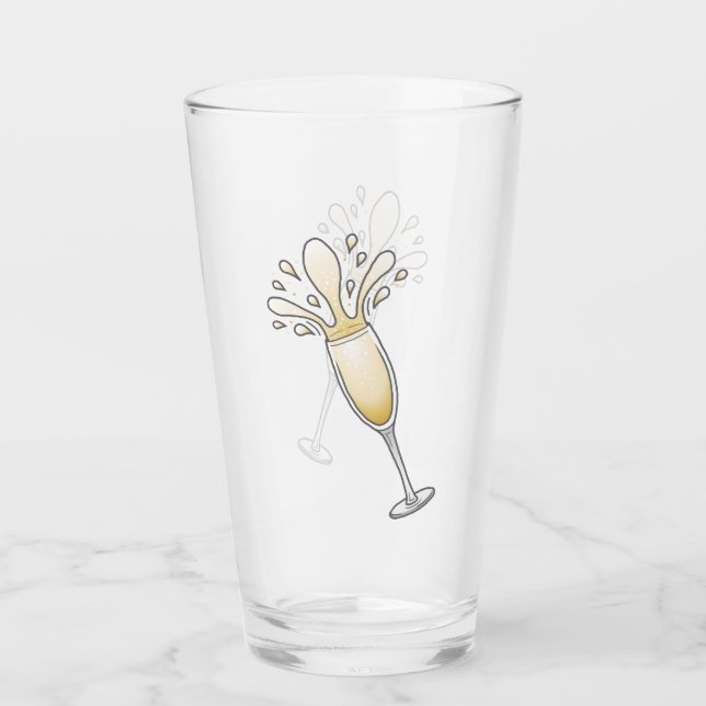 Verre à Champagne du Nouvel An (Devant)