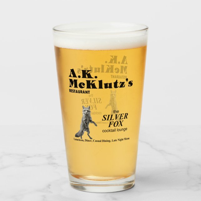 Verre A. K. McKlutz's Restaurant, Arlington Heights, IL (Devant (rempli))
