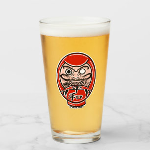 Verre à la pinte de bière de la poupée Daruma