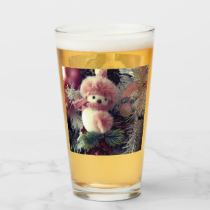 Verre à Noël Bonhomme de Neige –  Boisson d'Hiver