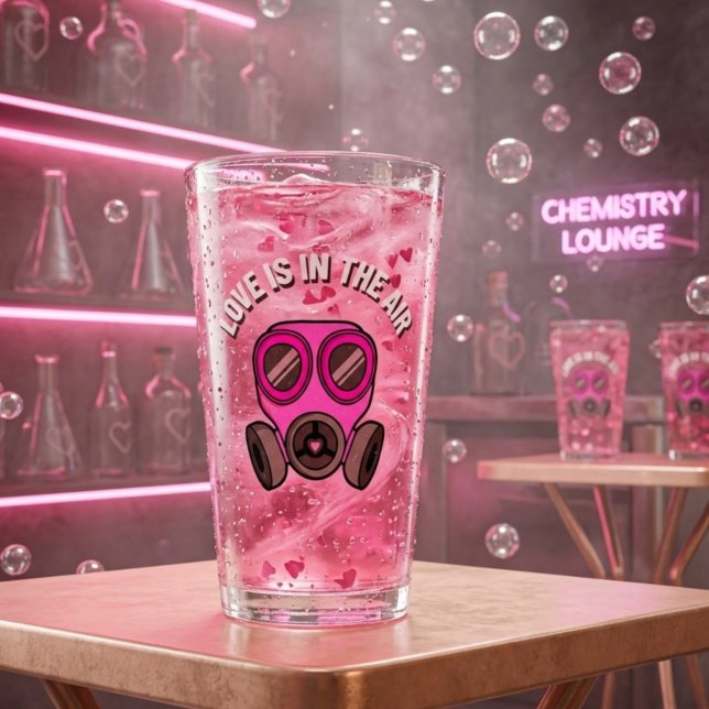 Verre à Pint L'Amour est dans l'Air (Créateur téléchargé)