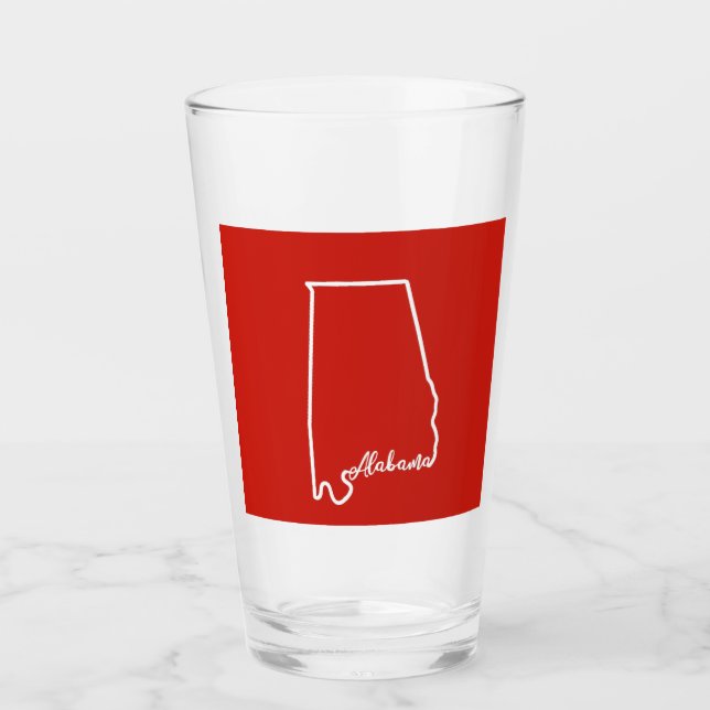 Verre à pinte en Alabama (Devant)