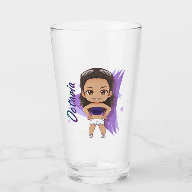 Verre à pinte - Octavia Chibi (Devant)