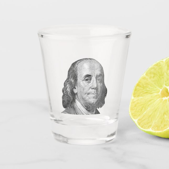 Verre A Shot 100 dollars, Benjamin Franklin (Devant)