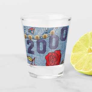 Verre A Shot 2000 Poster vintage Anniversaire ou Réunion